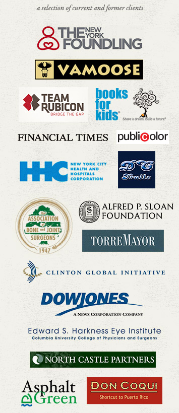 A selection of current and former clients